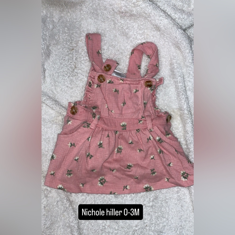 Nichole Hiller Pink Floral Kids Casual Dress
